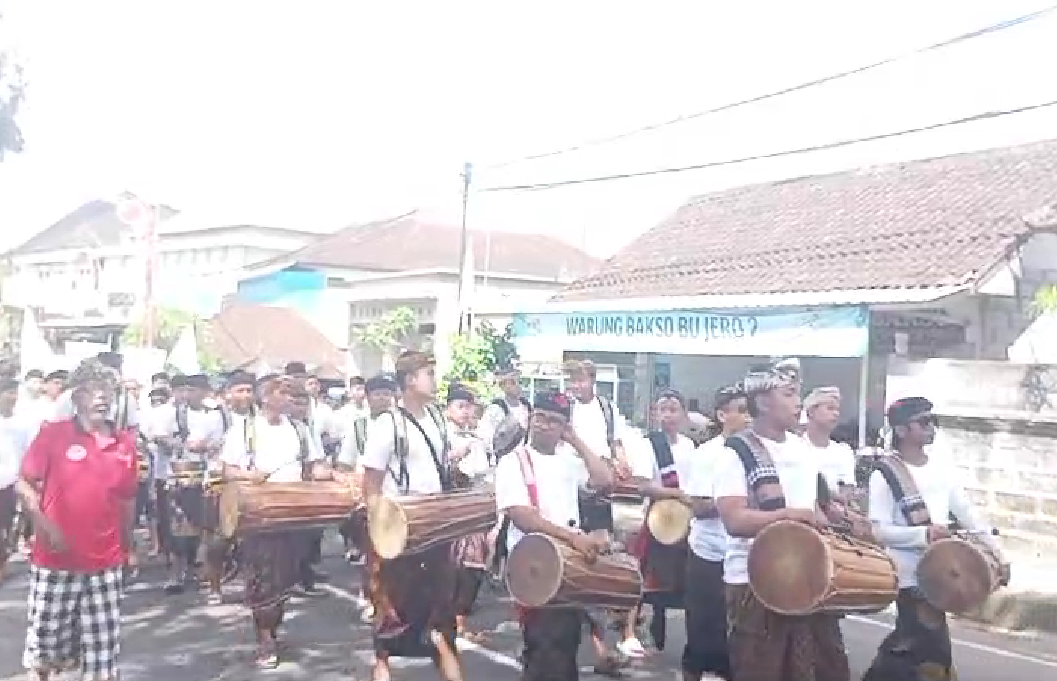 GA Meriahkan Parade Budaya Pendaftaran Calon Bupati Bangli